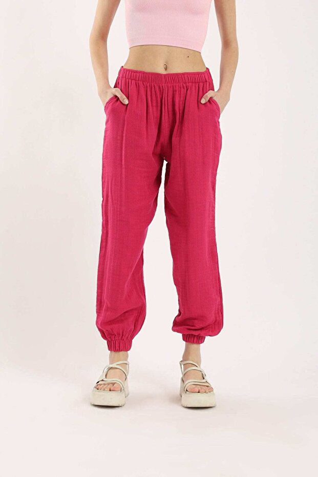 بنطلون فضفاض سادة - 1