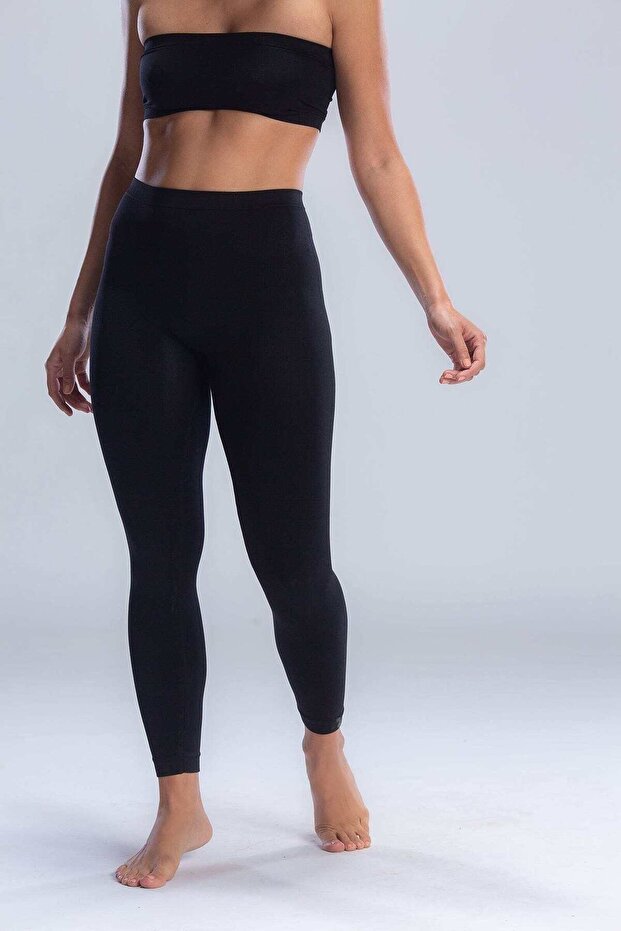 Solid High-Waist Leggings - 1