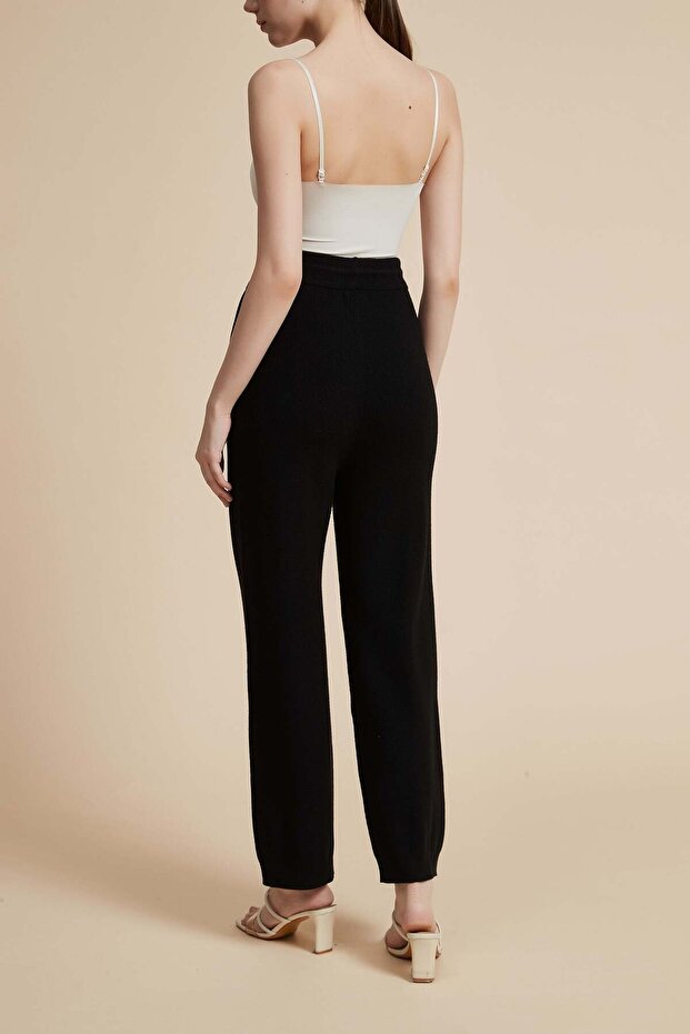 بنطال طويل سادة برباط - 6