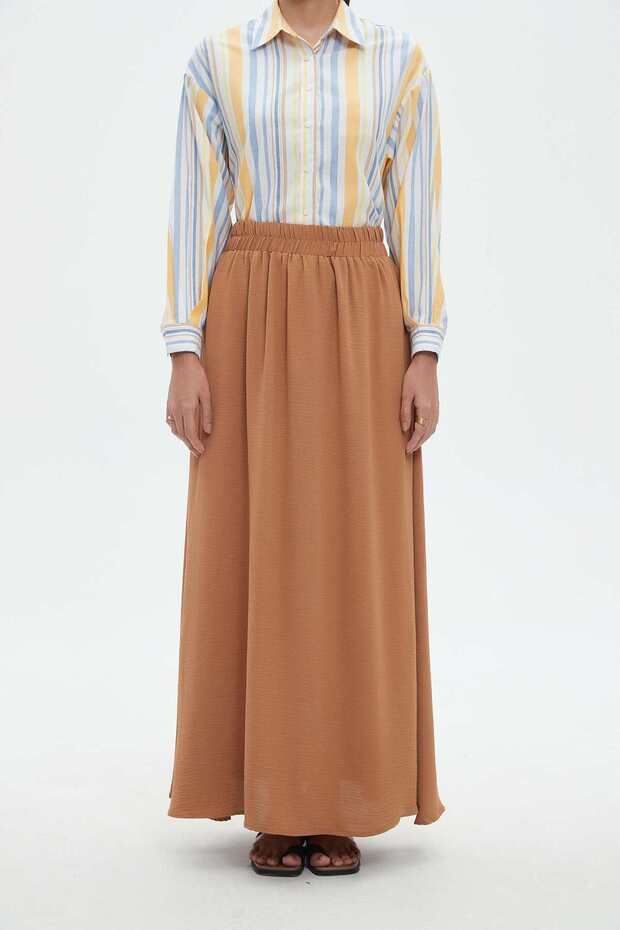 Solid Maxi Skirt - 1