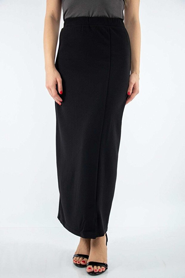 Solid Maxi Skirt - 1