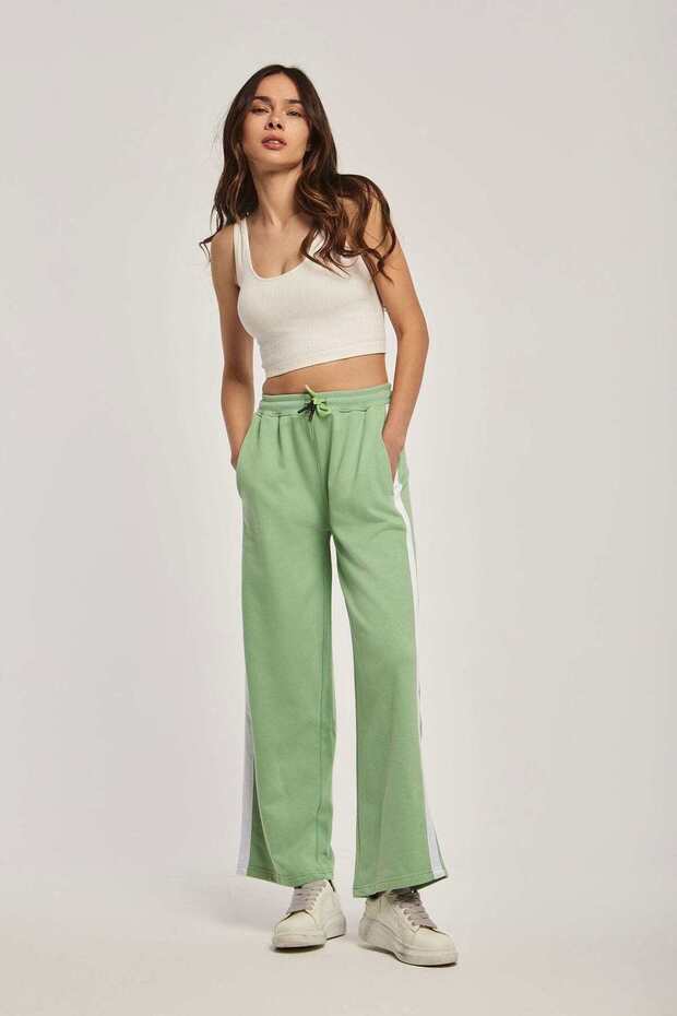 بنطلون مخطط جانبي سادة - 5