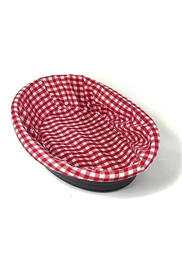 Bread Basket Oval with Cloth - 3