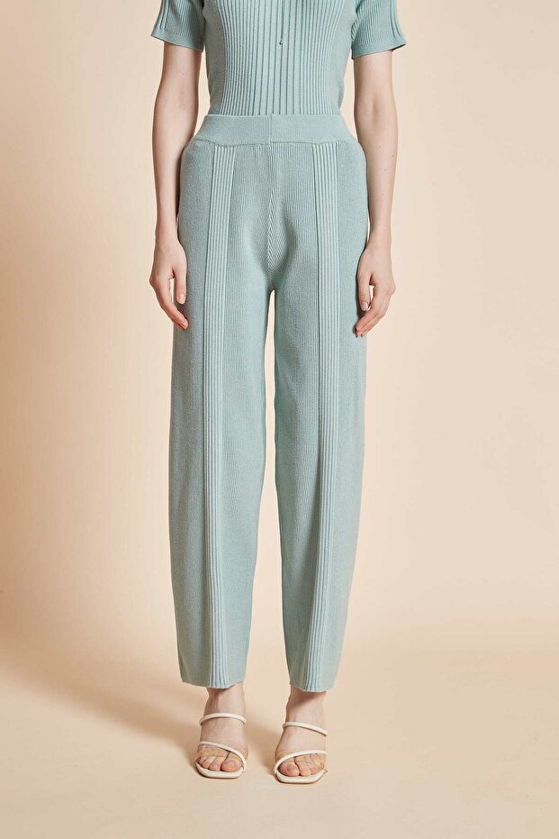 Solid Full Length Pants - 2