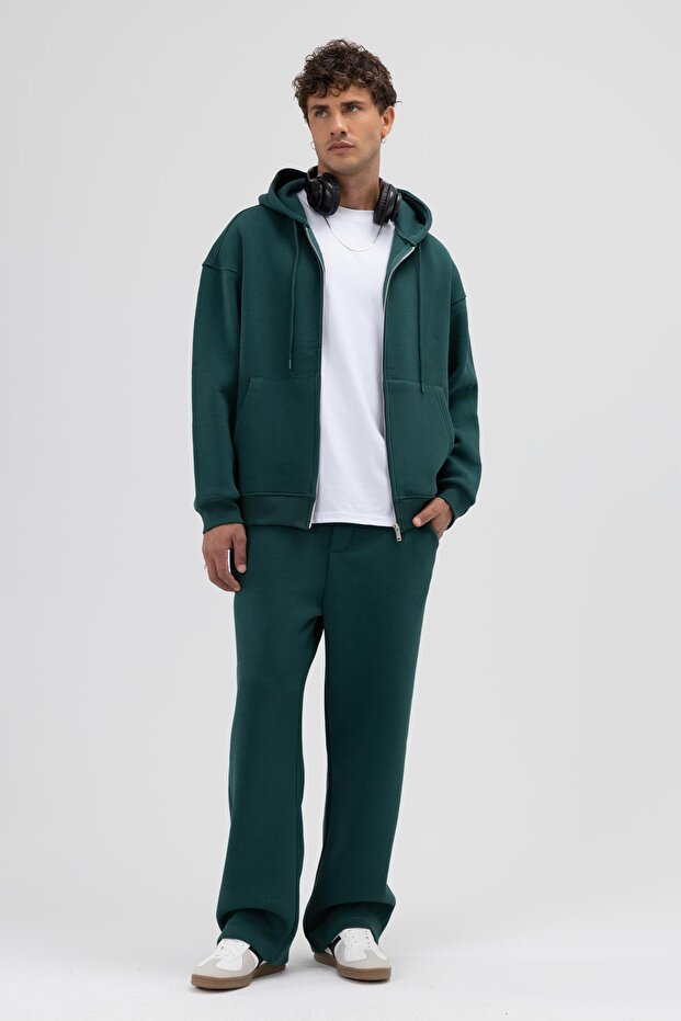 Basic Baggy Eşofman Alt Nefti - 6