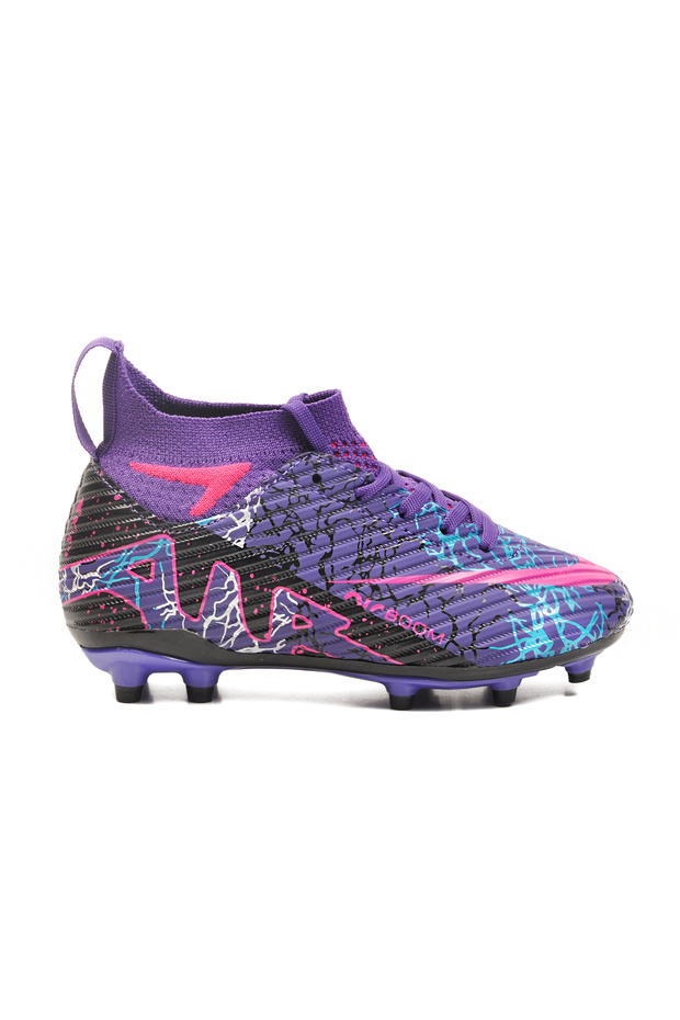 Boy's Crampon Air 600 F with Purple Fuchsia Socks