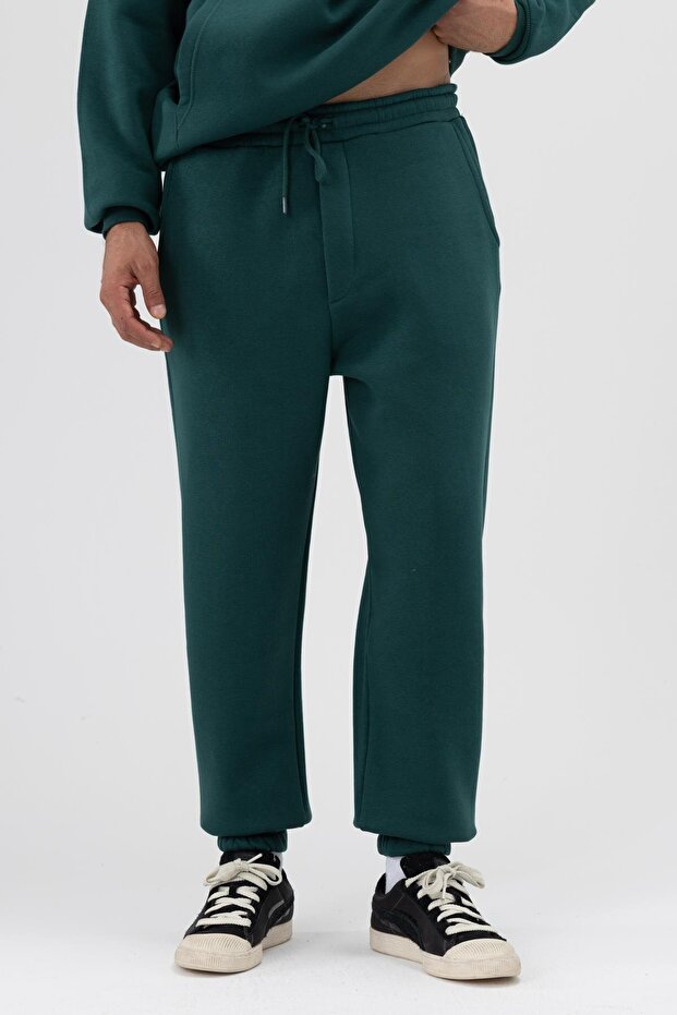 Basic Paça Lastikli Eşofman Alt Nefti - 1