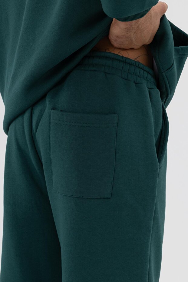 Basic Paça Lastikli Eşofman Alt Nefti - 3