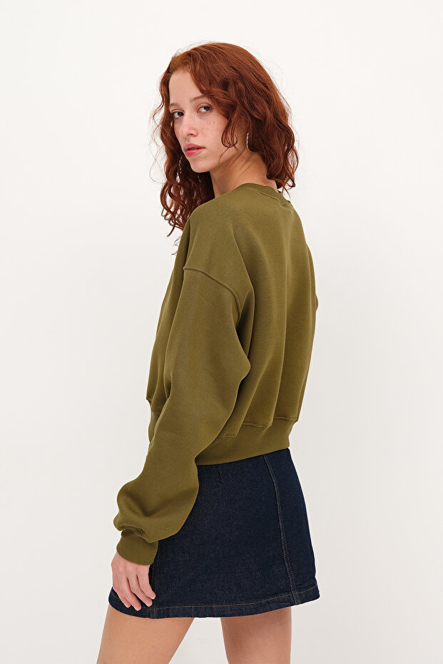 Şardonlu Basic Sweatshirt S3812-İ13 - 5