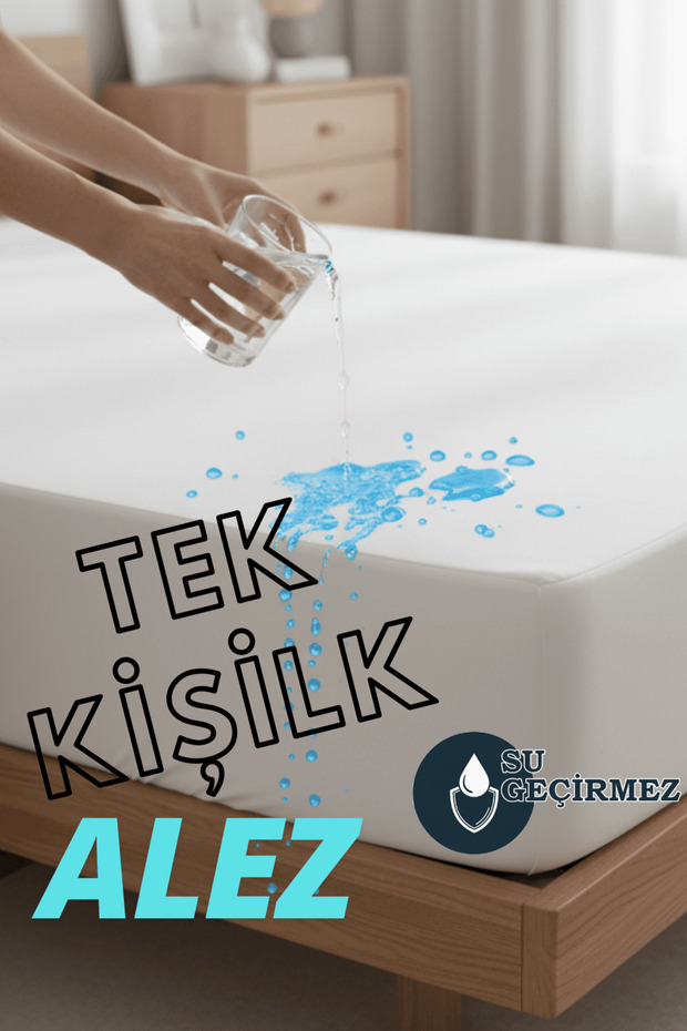 مرتبة سرير مقاومة للسوائل - مقاس فردي (100x200 + 30 سم)