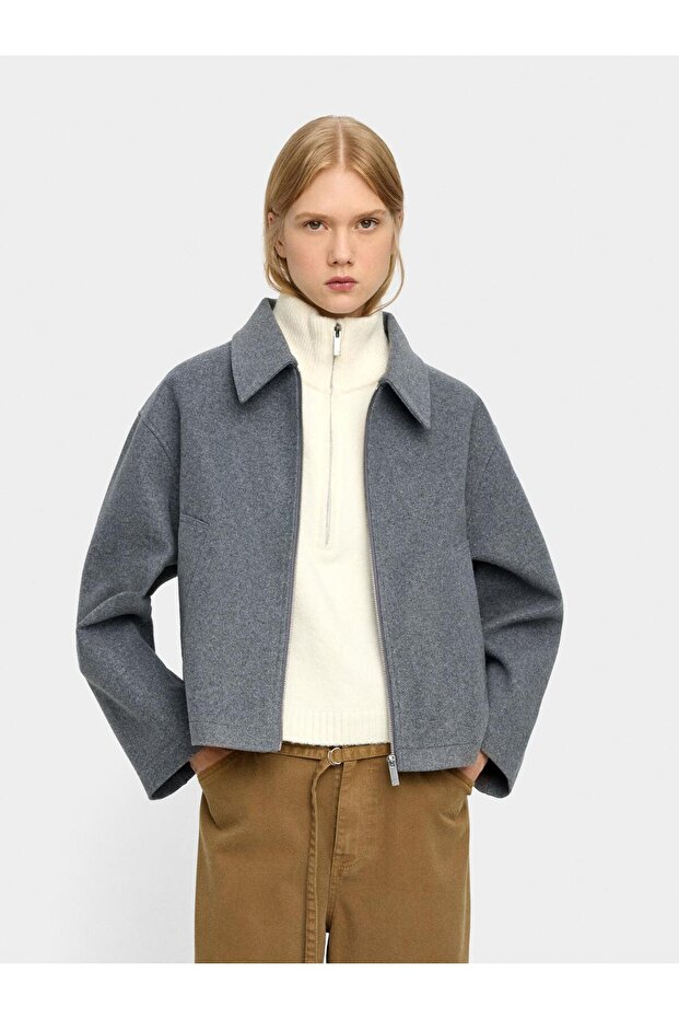 Fermuarlı İnce Ceket - 2