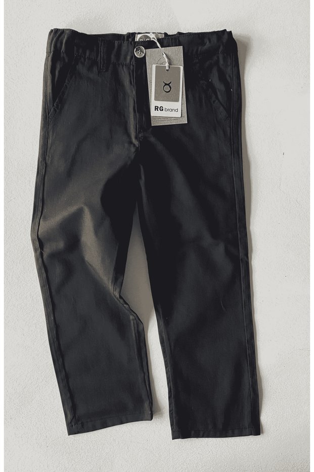 Boy's Chino Pants with Pockets 100% Cotton 3–9 Years 4 Seasons | Rg1707