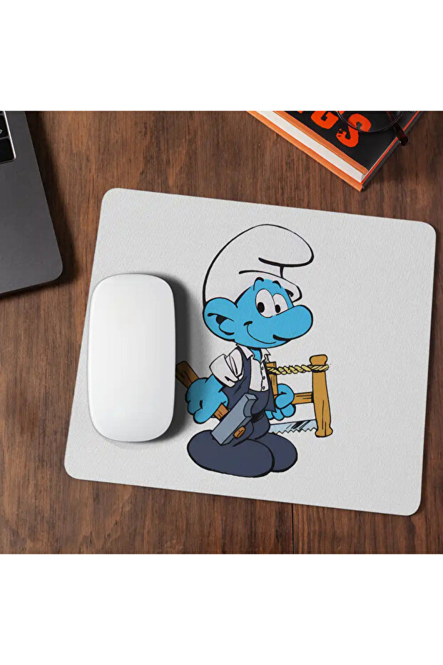 Mousepad Smurf Carpenter Construction Carpenter - 1