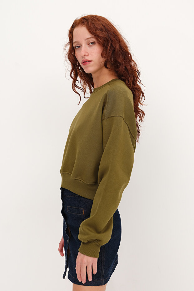 Şardonlu Basic Sweatshirt S3812-İ13 - 2