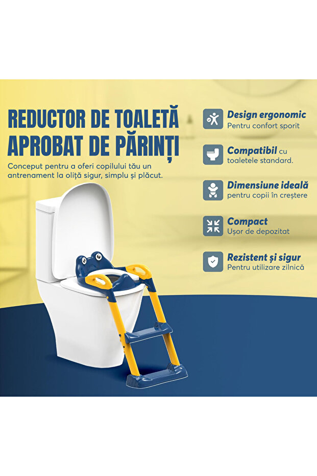 Pitikot® Children's Toilet Reducer with Ladder and Riser, Height Adjustable, Foldable and Portable - 5