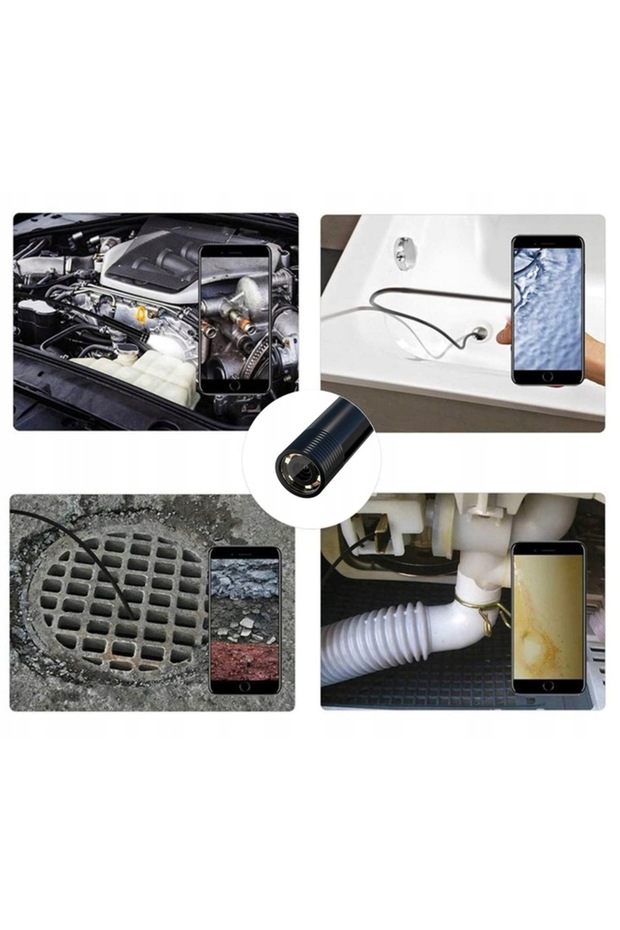 IP67 endoscopic camera, OTG function, side view adapter, USB, 6 LEDs, 5 m cable - 7