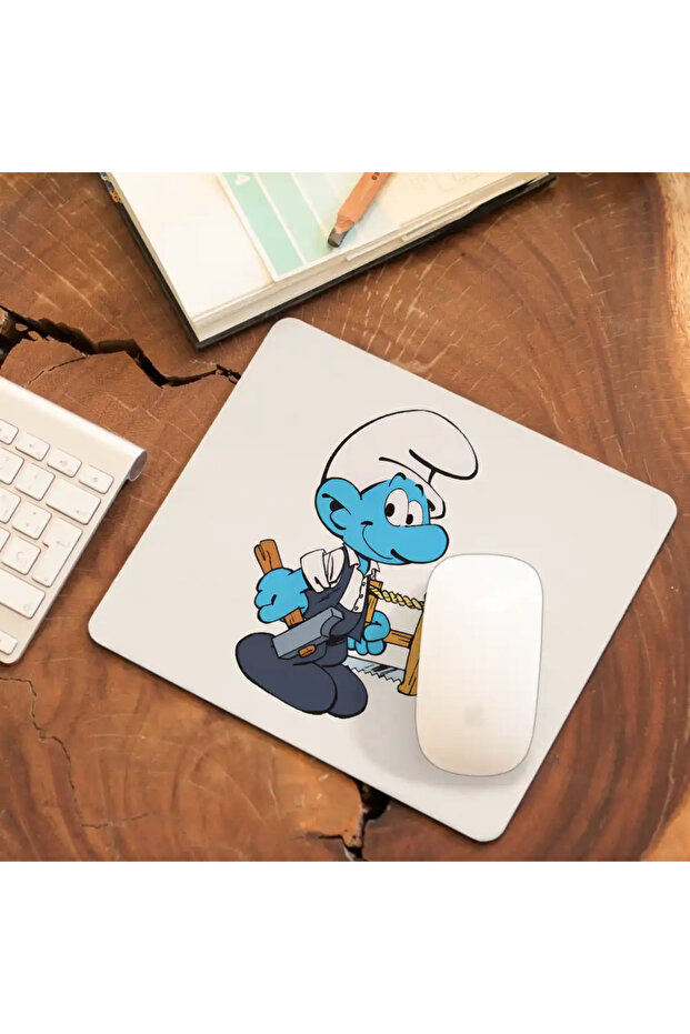 Mousepad Smurf Carpenter Construction Carpenter - 3