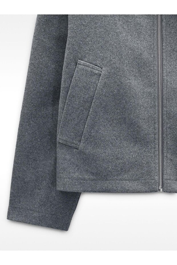 Fermuarlı İnce Ceket - 7