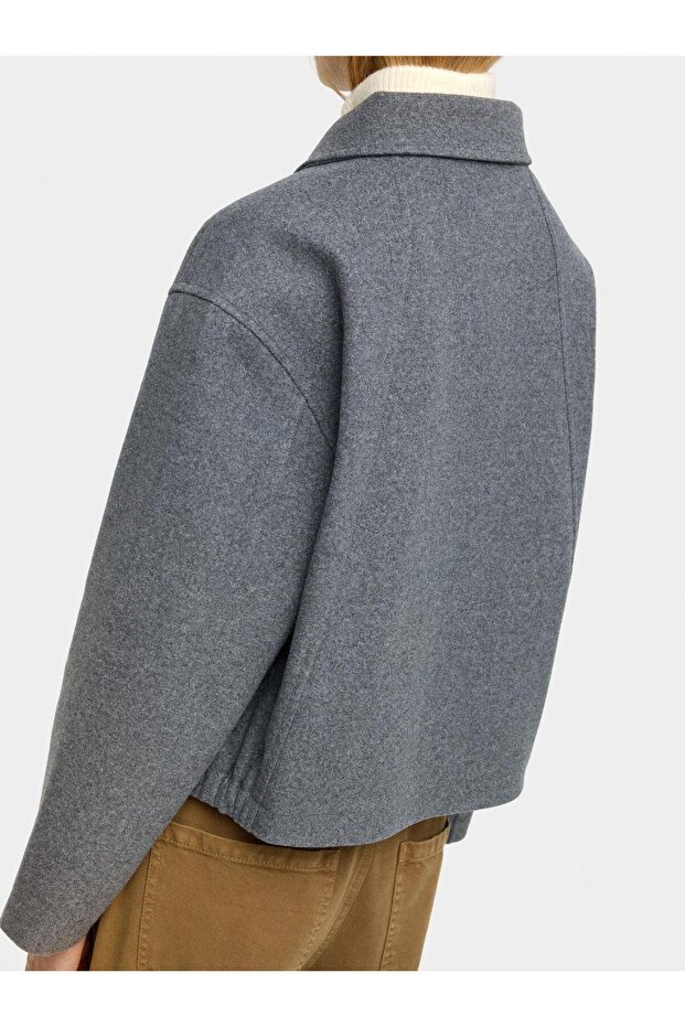 Fermuarlı İnce Ceket - 4