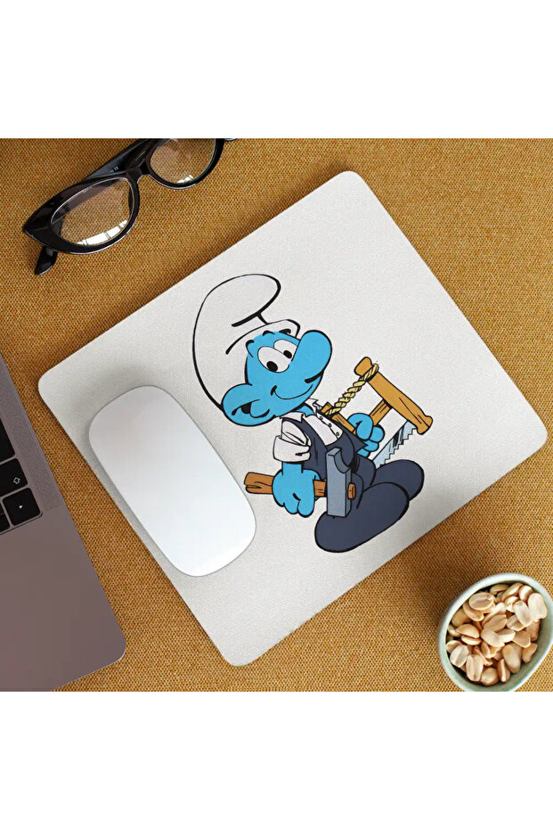 Mousepad Smurf Carpenter Construction Carpenter - 2