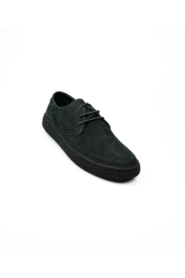 2182 Black Nubuck Leather Men's Casual Shoes