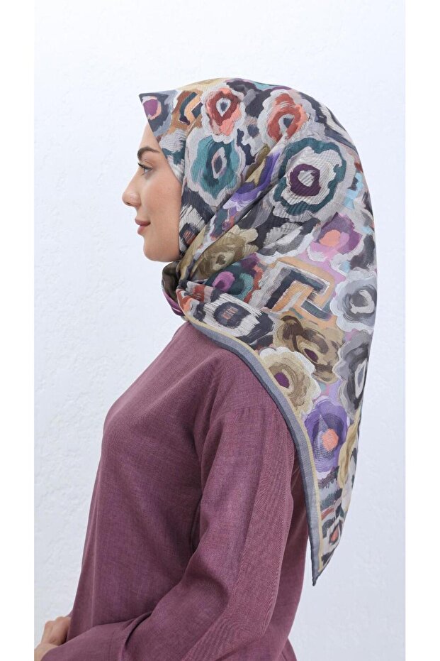 Soft Pamuk Eşarp Gri-1 - 1