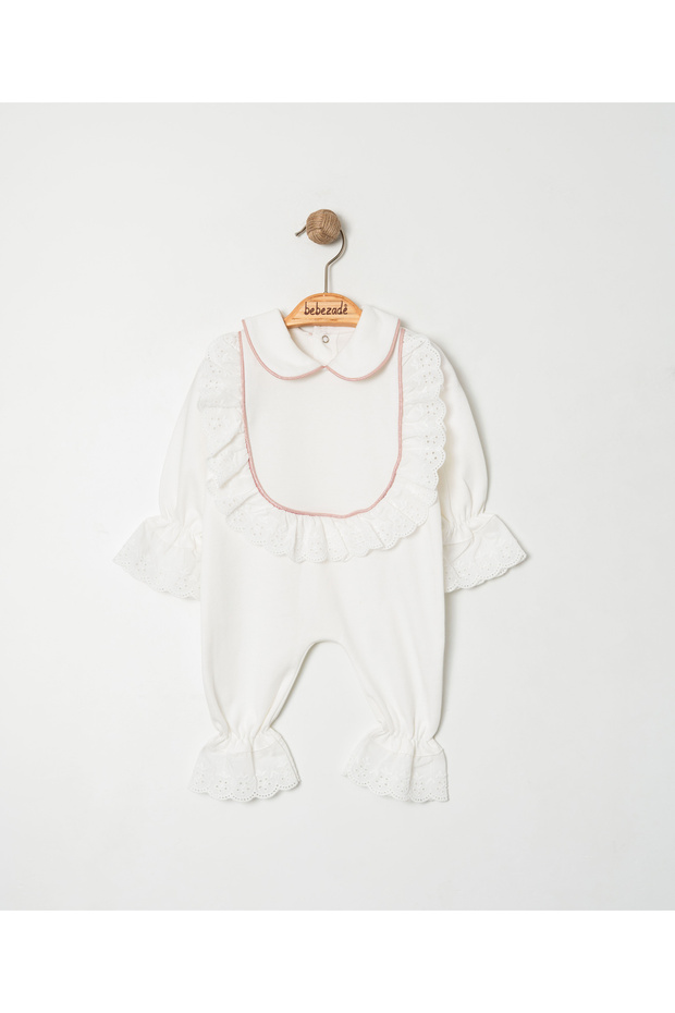 Fistolu Simli Biyeli 3 Parça Tulum Set - 2