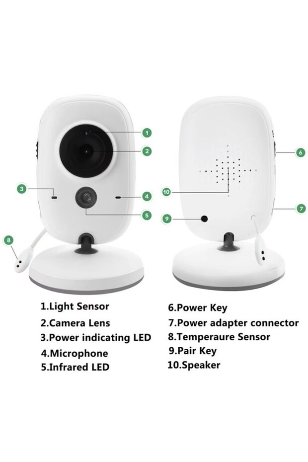 Baby monitor camera with separate screen, no internet connection required - 3
