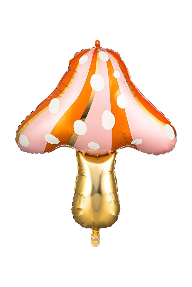 Orange Mushroom Figure Party Balloon