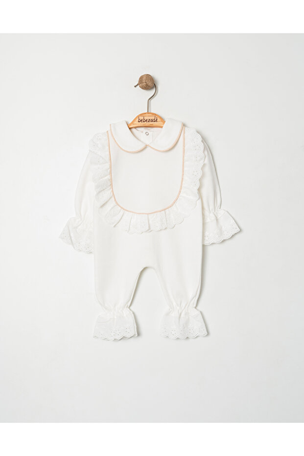 Fistolu Simli Biyeli 3 Parça Tulum Set - 2