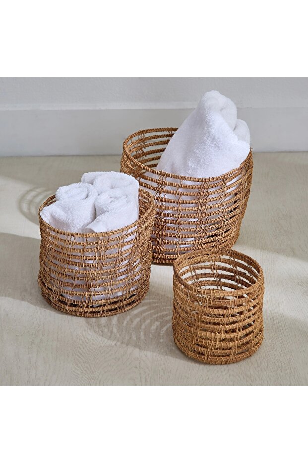 Sedona Multi-Use Storage Basket - Set of 3 - 3