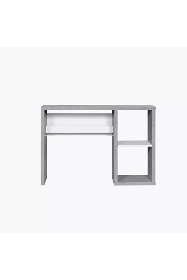 Alford Islet Compact Study Desk with Open Shelf - 7