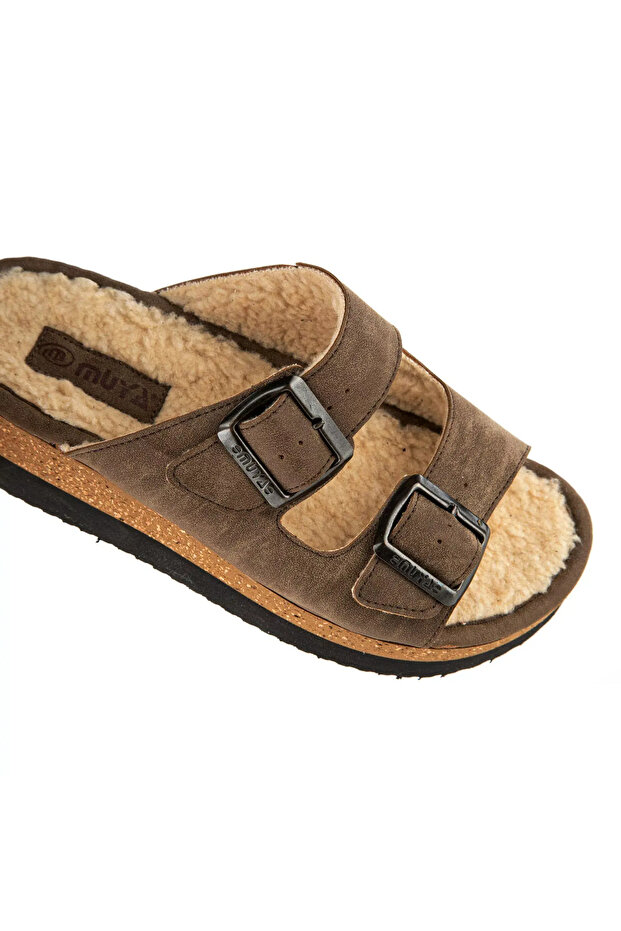 Bellatrix – Winter-Ready Mink Buckle Orthopedic Furry Slippers