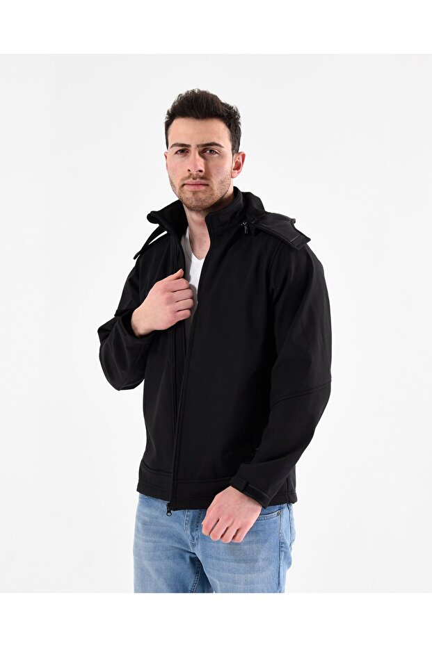 SOFTSHELL KAPÜŞONLU MONT - 3