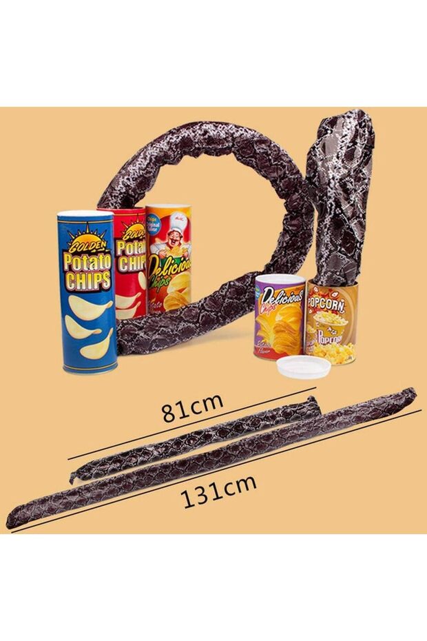 Funny Magic Potato Chip Cans Snake Scary Fries Toys April Fool Day Party Fun Toys Prank Toy