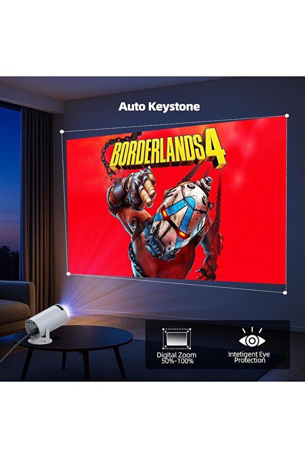 Projector with WiFi and Bluetooth, Mini Projector, 4K 1080P Support Portable Wireless Movie Projecto - 6