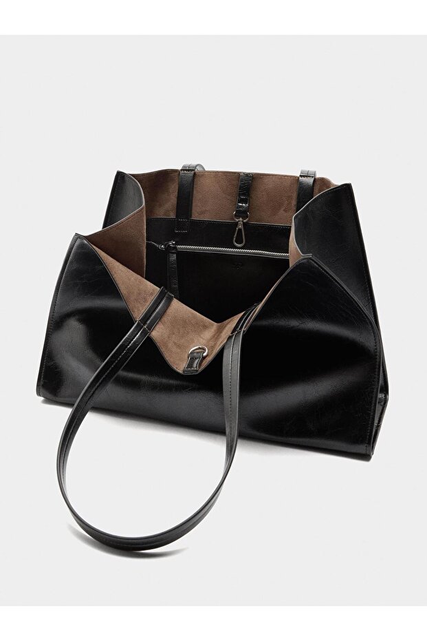 Charm'lı Shopper Çanta - 4