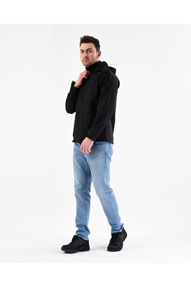 SOFTSHELL KAPÜŞONLU MONT - 1