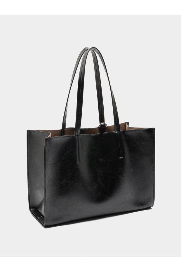 Charm'lı Shopper Çanta - 3