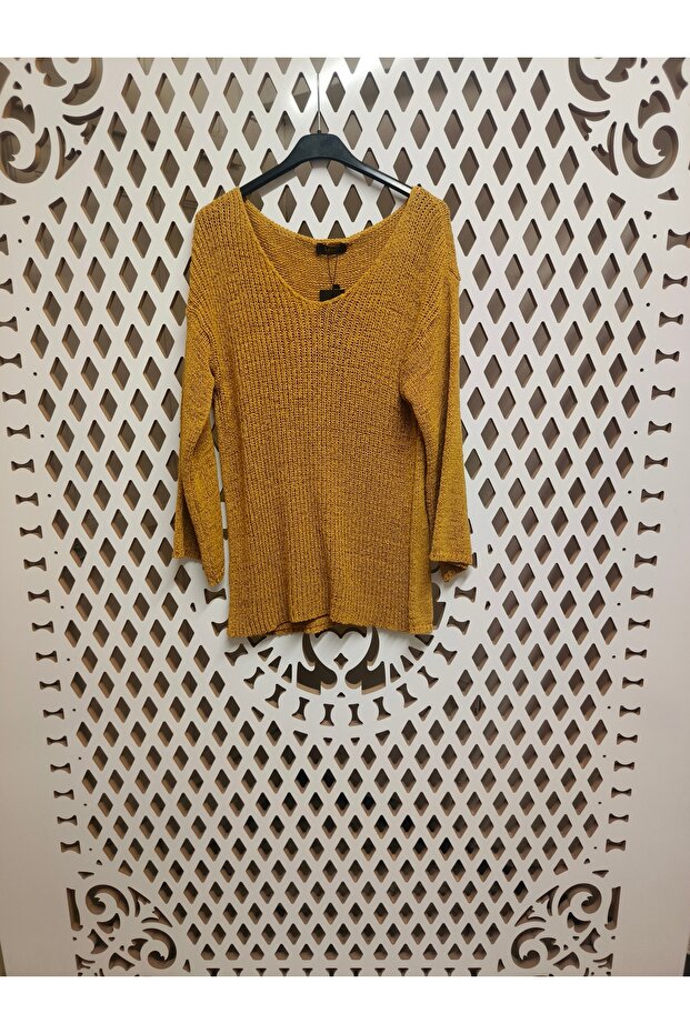 Otantik Delikli Örme Kazak - 1