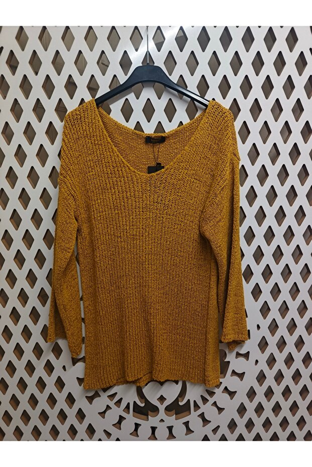 Otantik Delikli Örme Kazak - 2