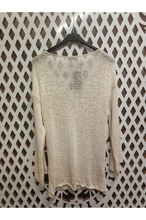 Otantik Delikli Örme Kazak - 4