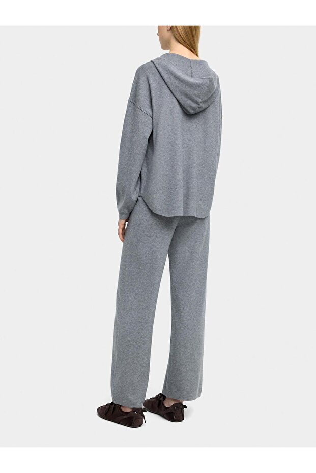 Kapüşonlu Örme Kazak - 4