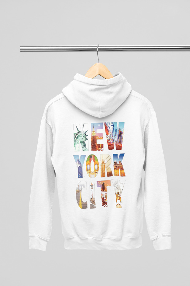 Stil-X Newyork Printed Unisex Hooded Sweatshirt