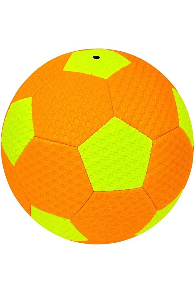 High-Visibility Soccer Ball (football), Orange and Neon Yellow, Training Size