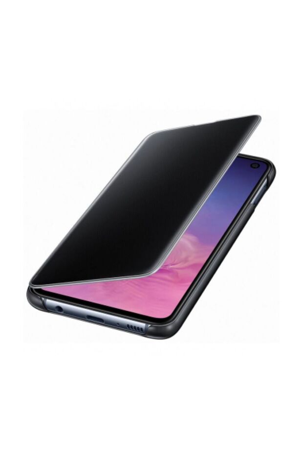 Protective case S10 e clear view cover black - 3