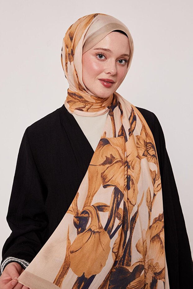 شال حريري منقوش |   زيرف إيلين - 1