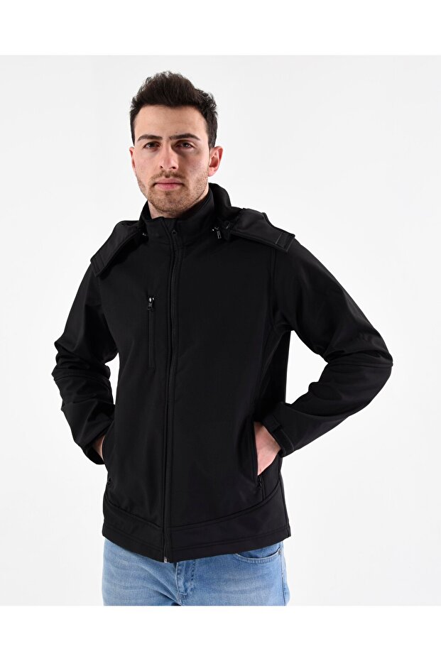 SOFTSHELL KAPÜŞONLU MONT - 2