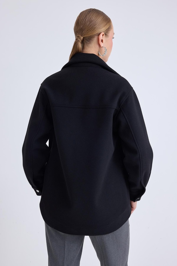 سترة كاشي بجيوب منخفضة عند الكتفين - 4