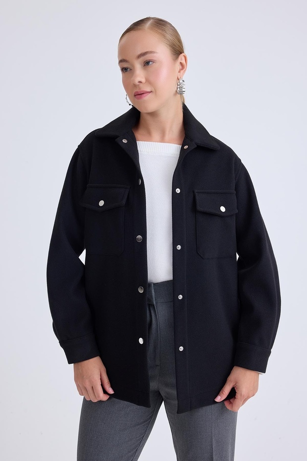 سترة كاشي بجيوب منخفضة عند الكتفين - 3